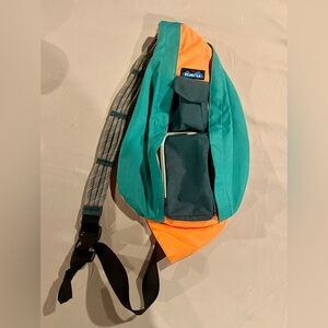 Kavu Teal and Orange Sling Bag